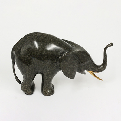 Loet Vanderveen - ELEPHANT, FEEDING (199) - BRONZE - 8 X 5 - Free Shipping Anywhere In The USA!
<br>
<br>These sculptures are bronze limited editions.
<br>
<br><a href="/[sculpture]/[available]-[patina]-[swatches]/">More than 30 patinas are available</a>. Available patinas are indicated as IN STOCK. Loet Vanderveen limited editions are always in strong demand and our stocked inventory sells quickly. Special orders are not being taken at this time.
<br>
<br>Allow a few weeks for your sculptures to arrive as each one is thoroughly prepared and packed in our warehouse. This includes fully customized crating and boxing for each piece. Your patience is appreciated during this process as we strive to ensure that your new artwork safely arrives.