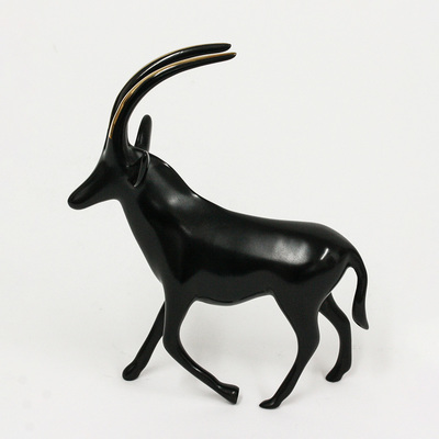 Loet Vanderveen - ANTELOPE, SABLE NOAH'S (409) - BRONZE - 5 X 2 - Free Shipping Anywhere In The USA!
<br>
<br>These sculptures are bronze limited editions.
<br>
<br><a href="/[sculpture]/[available]-[patina]-[swatches]/">More than 30 patinas are available</a>. Available patinas are indicated as IN STOCK. Loet Vanderveen limited editions are always in strong demand and our stocked inventory sells quickly. Special orders are not being taken at this time.
<br>
<br>Allow a few weeks for your sculptures to arrive as each one is thoroughly prepared and packed in our warehouse. This includes fully customized crating and boxing for each piece. Your patience is appreciated during this process as we strive to ensure that your new artwork safely arrives.