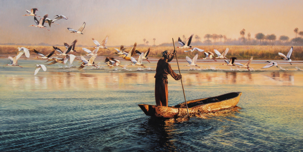 David Langmead - HOMEWARD BOUND - GICLEE - 33 X 63