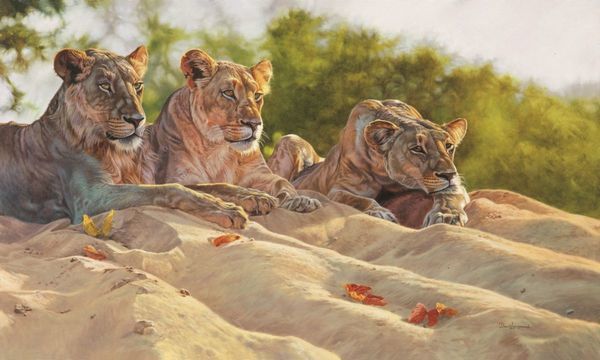 David Langmead - WATCHFUL EYES (REDUCED SIZE) - GICLEE - 23 3/4 X 39 1/2