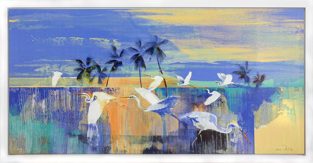 Derric van Rensburg - RETURN OF THE SNOWBIRDS - GICLEE - 36 X 72