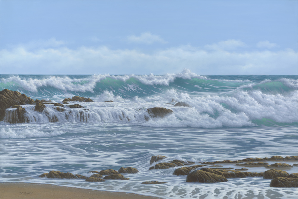 Rob MacIntosh - BLOWING ROCKS - CHANGING TIDE - GICLEE - 36 X 60