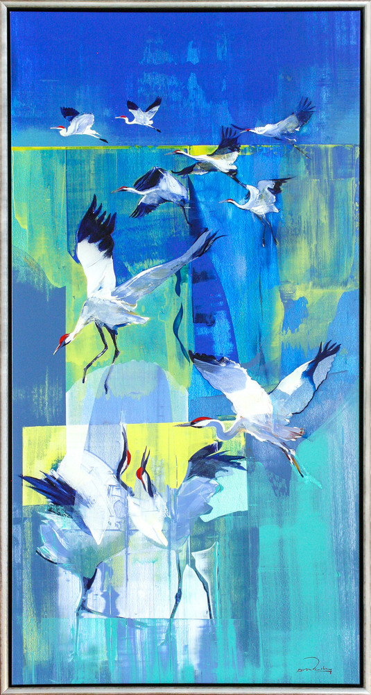 Derric van Rensburg - WHOOPING IT UP - GICLEE - 71 3/4 X 36