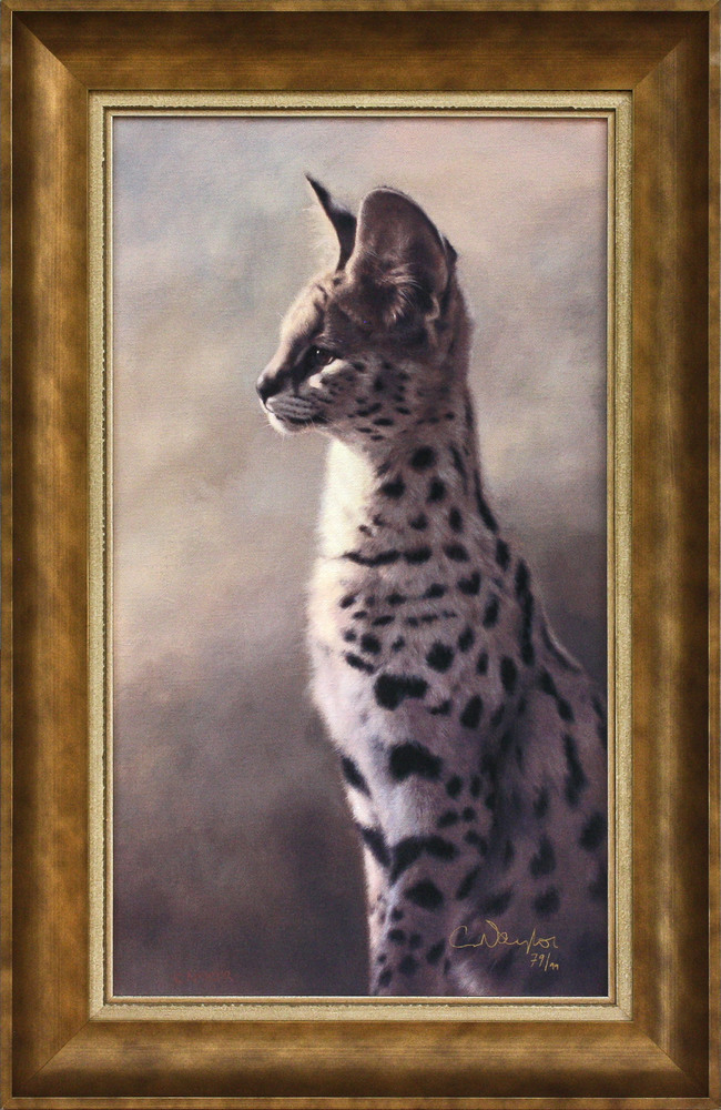 Promotional Items - CLAIRE NAYLOR - SERVAL SENTRY - GICLEE - 24 X 14