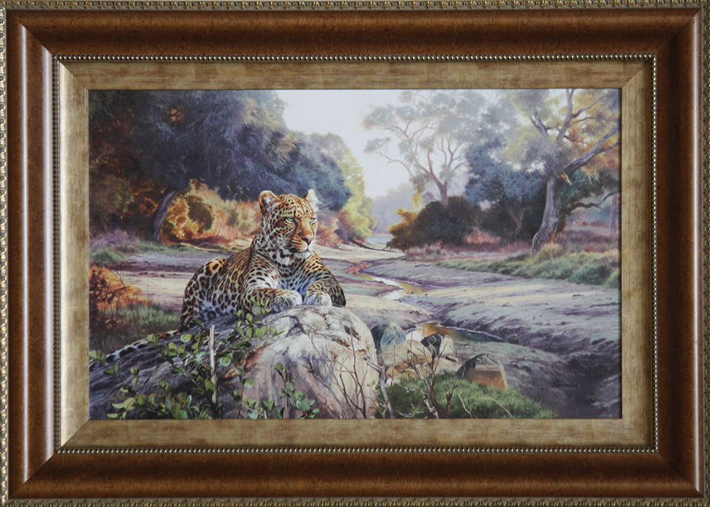 David Langmead - LEOPARD LOUNGE - GICLEE - 15 X 24