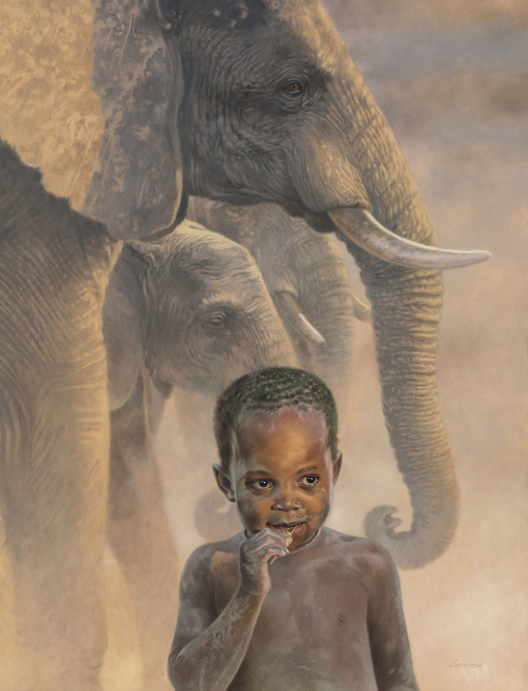 David Langmead - HERDBOY - GICLEE - 33 X 25