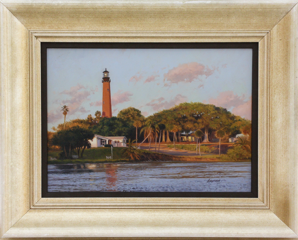 David Langmead - JUPITER LIGHTHOUSE - OIL ON CANVAS - 11 1/2 X 16 1/4