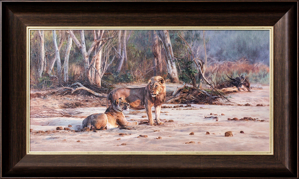 David Langmead - RUCKOMECHI ROMANCE - OIL ON CANVAS - 17 X 33 1/4