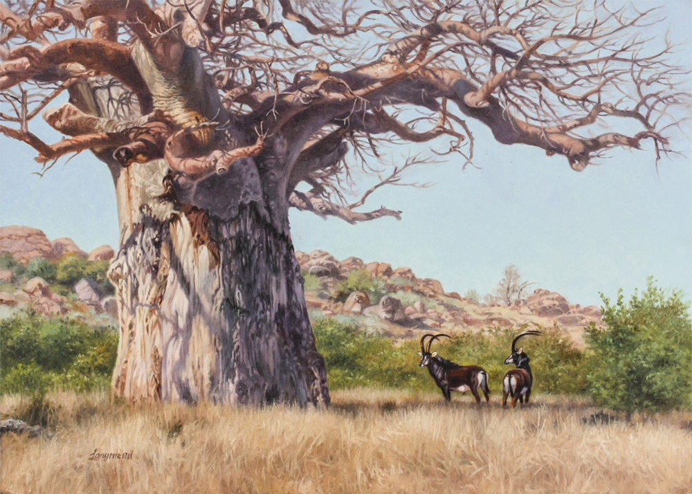 David Langmead - THE ETERNITY TREE - OIL ON PANEL - 11 7/8 X 16 5/8