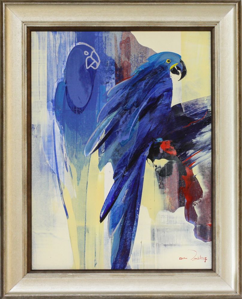 Derric van Rensburg - BLUE SHADOWS - ACRYLIC ON CANVAS - 31 1/2 X 23 1/2