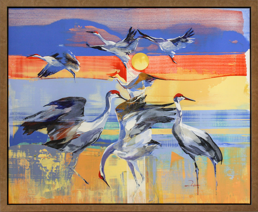 Derric van Rensburg - SANDHILL SUNSET - ACRYLIC ON CANVAS - 44 X 54