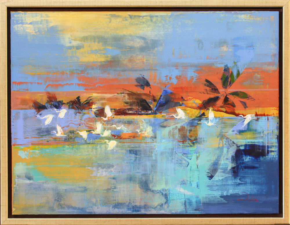 Derric van Rensburg - FLORIDA COLORS - ACRYLIC ON CANVAS - 39 7/8 X 52