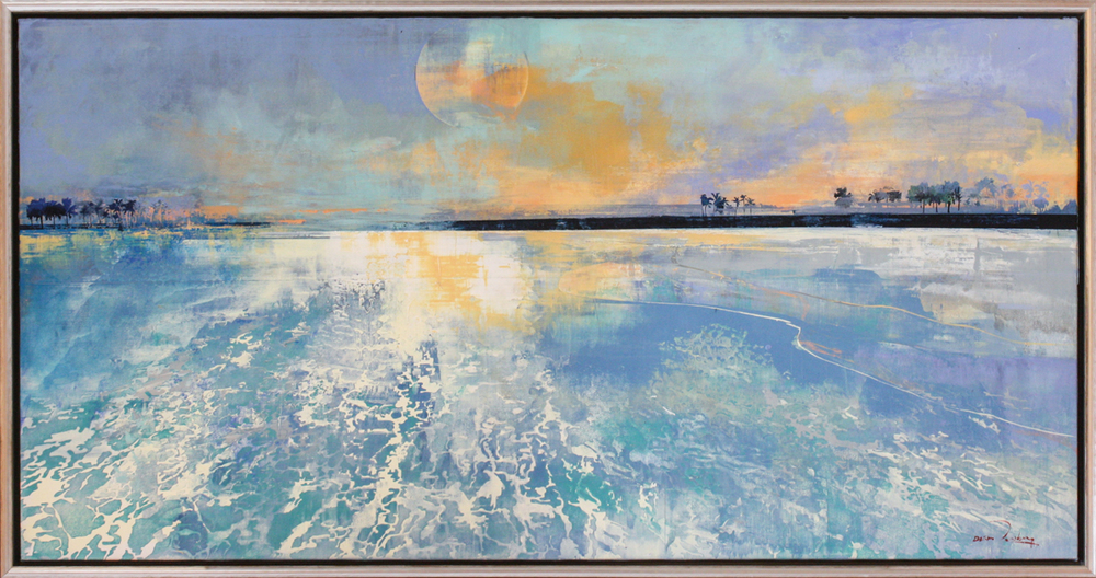 Derric van Rensburg - OCEAN EXPANSE - ACRYLIC ON CANVAS - 38 1/2 X 74