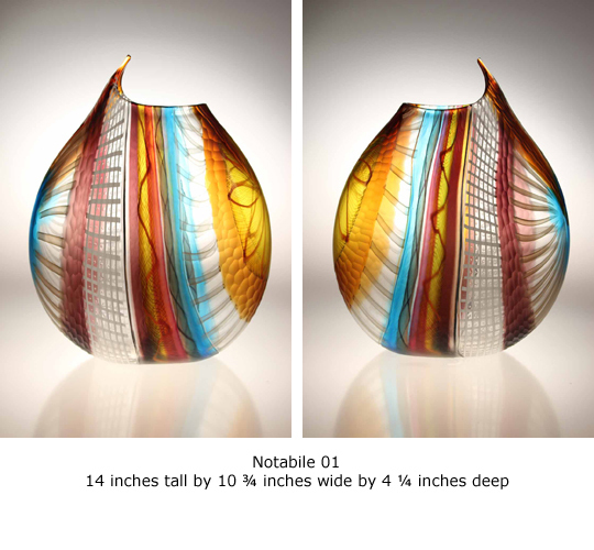 Gianluca Vidal - NOTABILE 01 - GLASS - 14 X 10 3/4 X 4 1/4