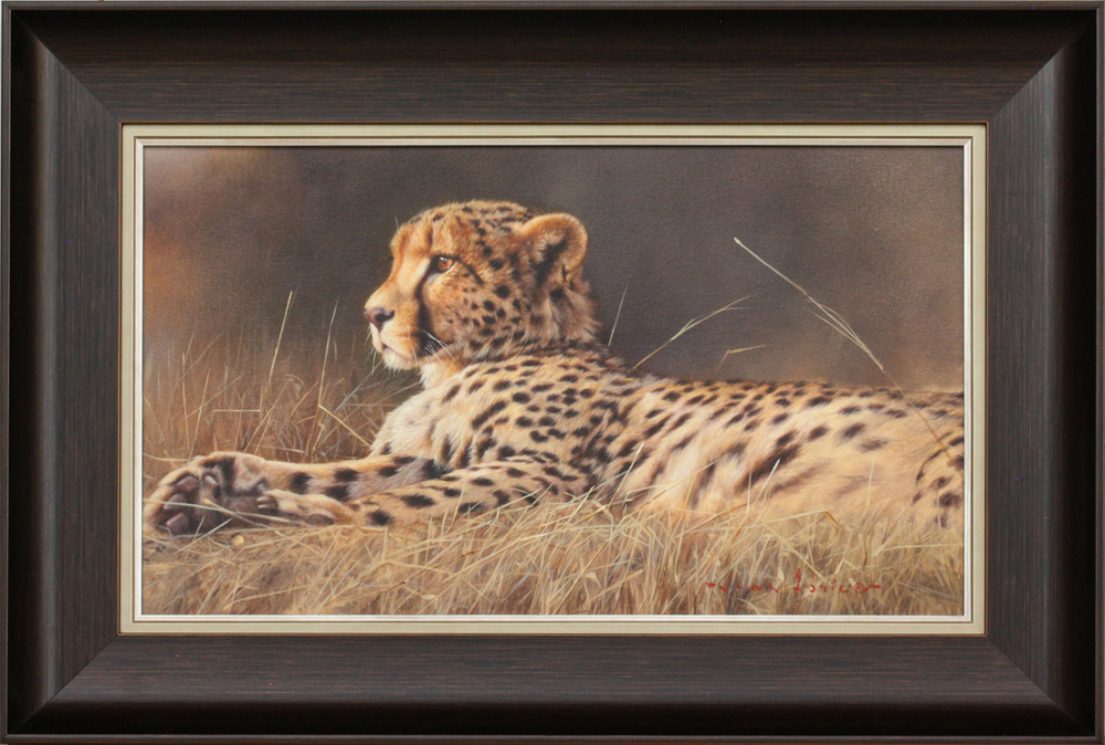 Jean Abrie - LAID BACK - OIL ON CANVAS - 14 X 24