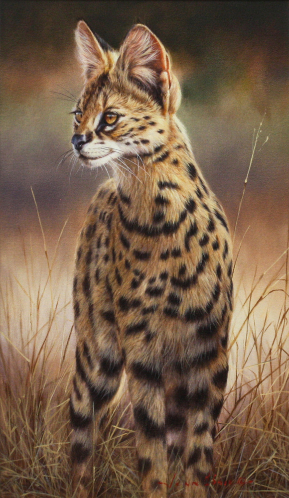 Jean Abrie - ALL EARS - OIL ON CANVAS - 23 7/8 X 14