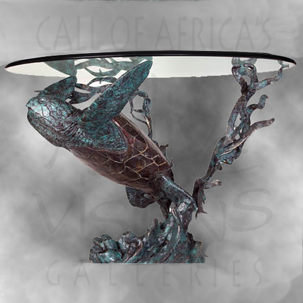 Joseph Quillan - HER ISLAND EMBRACED (GLASS ADDTL) Joseph Quillan - HER ISLAND EMBRACED (GLASS ADDTL) - BRONZE - 23h x 26 x 23