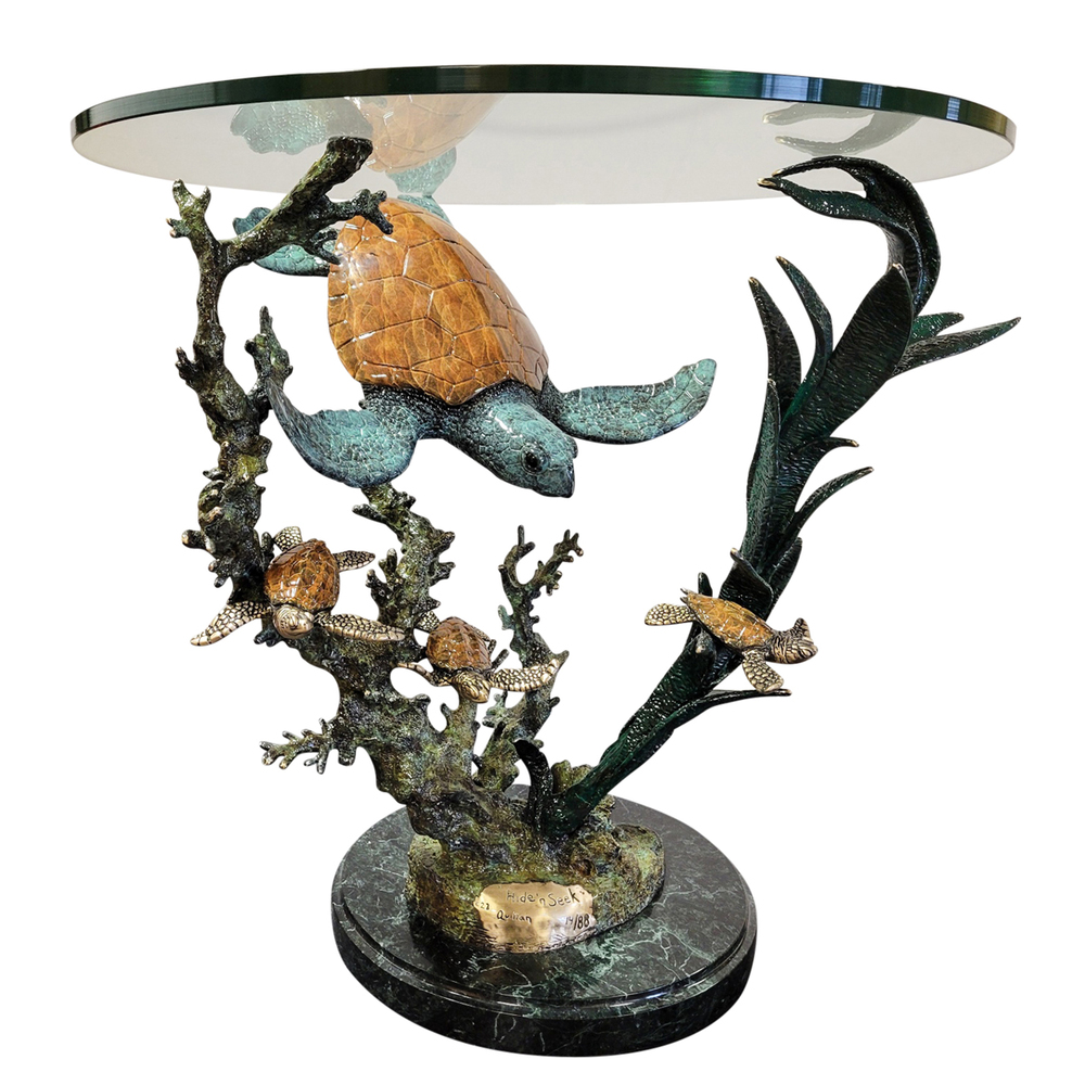 Joseph Quillan - HIDE N SEEK - BRONZE - 23 X 22 X 17