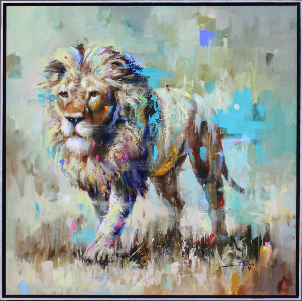 Jose Manuel Reyes - ROYAL SPLENDOR - ACRYLIC ON CANVAS - 47 X 47