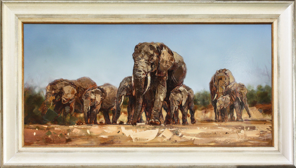 James Stroud - FAMILY TREE - OIL ON PANEL - 24 X 48