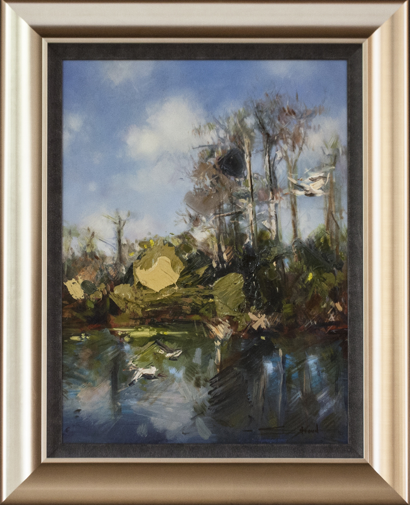 James Stroud - EVERGLADES MORNING - OIL ON PANEL - 24 X 18