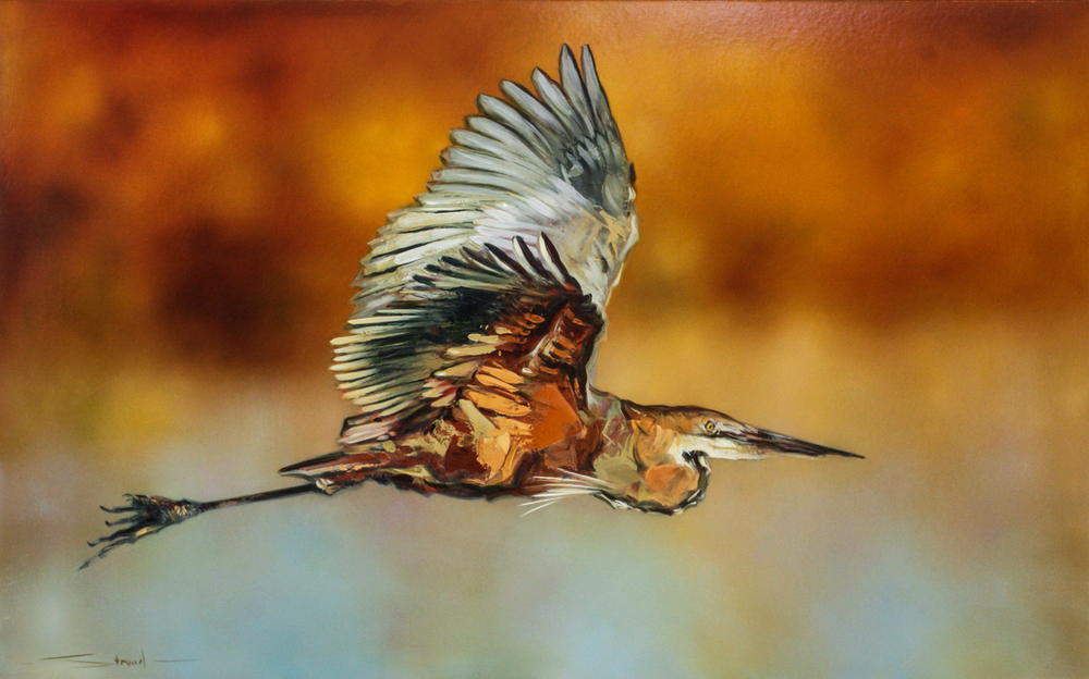 James Stroud - WIND BENEATH MY WINGS - OIL ON PANEL - 30 X 48