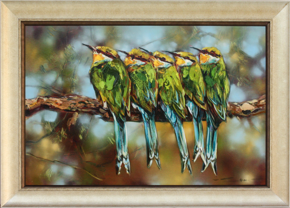 James Stroud - BEE-EATERS QUARTET - OIL - 24 X 36