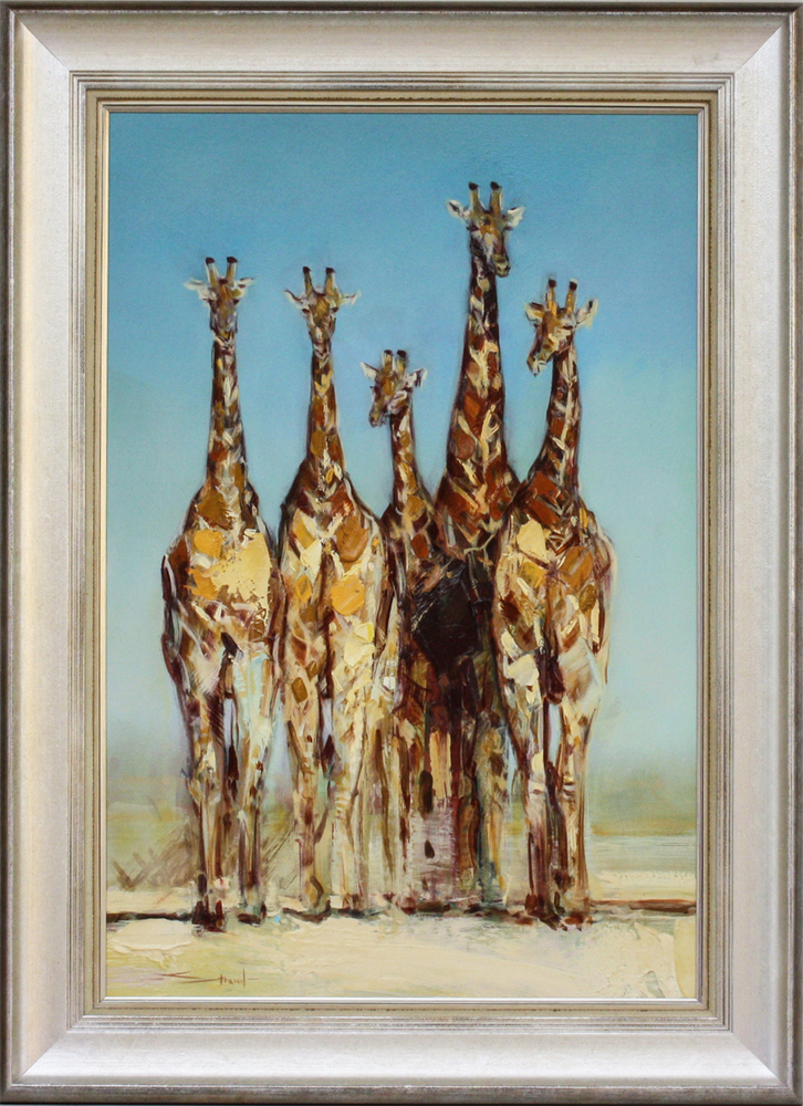 James Stroud - TALLEST OF THEM ALL - OIL ON PANEL - 35 X 24