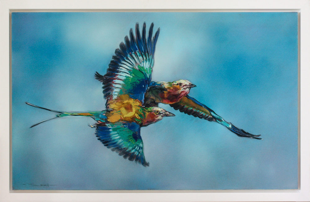 James Stroud - LET'S ROLL - OIL ON CANVAS - 30 X 48