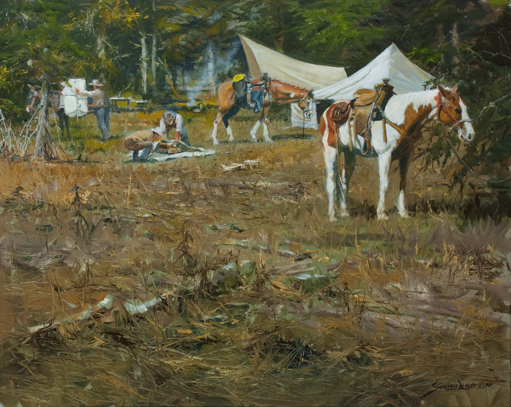 John Seerey-Lester - GETTING READY TO LEAVE John Seerey-Lester - GETTING READY TO LEAVE - GICLEE - 8 X 10