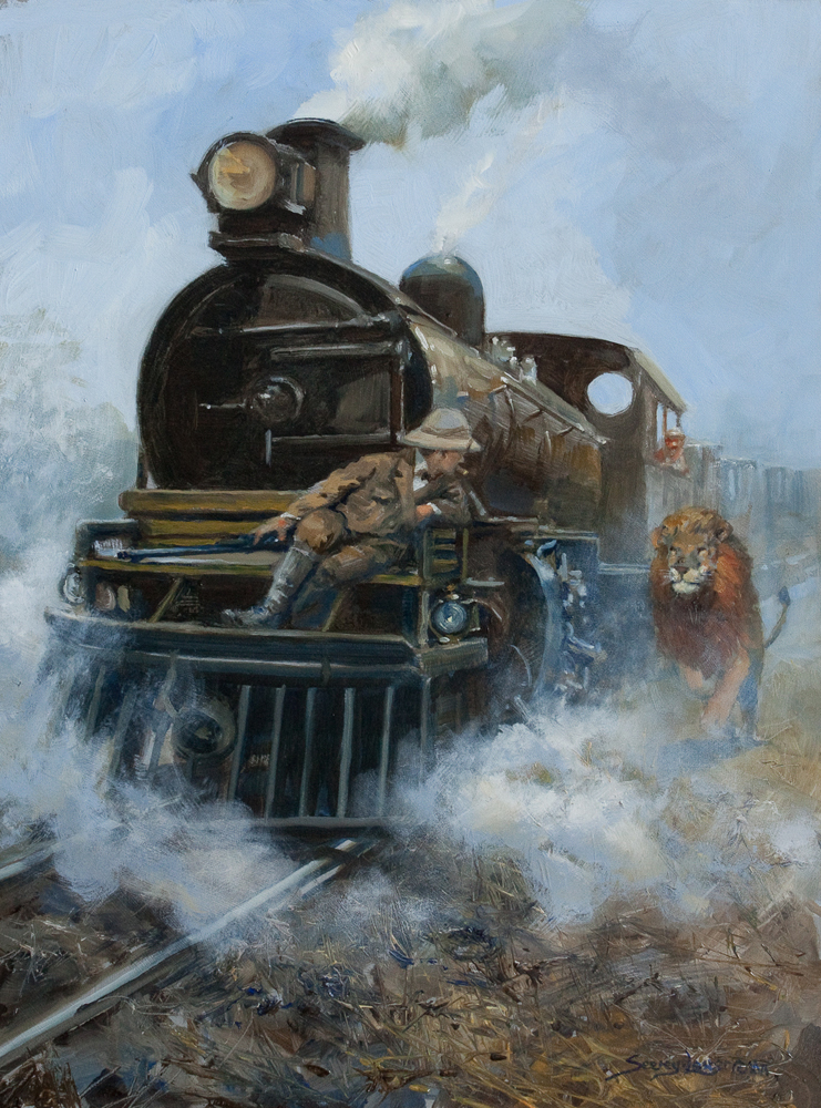 John Seerey-Lester - GETTING UP STEAM John Seerey-Lester - GETTING UP STEAM - GICLEE - 20 X 16