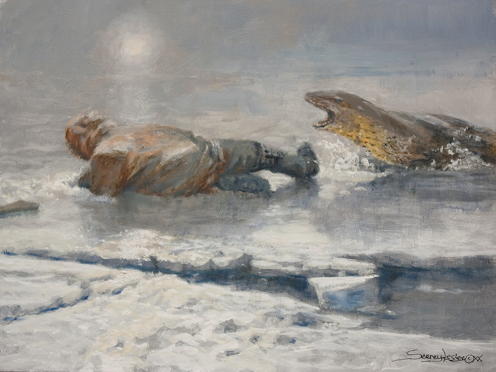 John Seerey-Lester - ICE ATTACK John Seerey-Lester - ICE ATTACK - GICLEE - 12 X 16