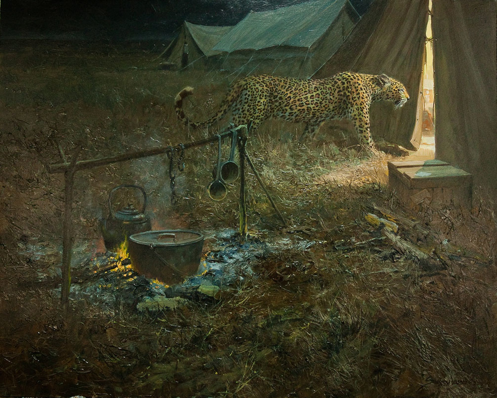 John Seerey-Lester - NIGHT STRIKE John Seerey-Lester - NIGHT STRIKE - GICLEE - 24 X 30