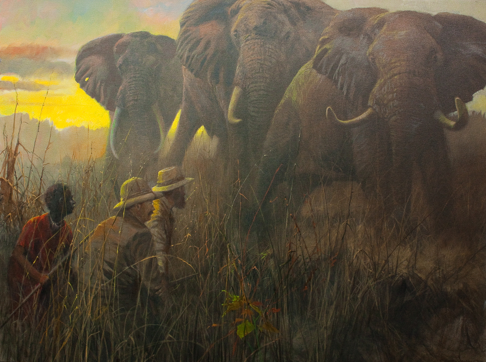 John Seerey-Lester - TR IN THE LAND OF GIANTS - GICLEE - 36 X 48