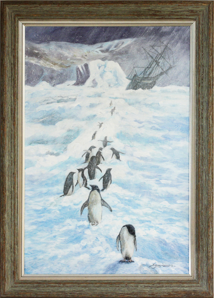 John Seerey-Lester - ICE BOUND - OIL ON CANVAS - 36 X 24