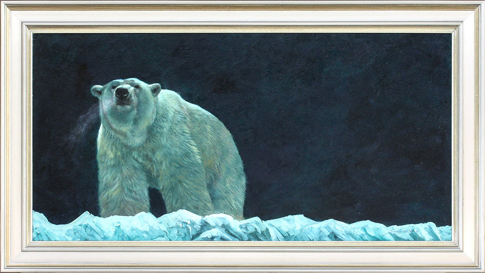 John Seerey-Lester - MIDNIGHT FROST - OIL ON CANVAS - 24 X 48