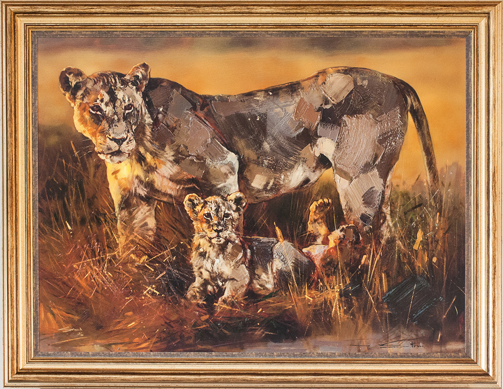 James Stroud - LIONESS & CUB - GICLEE - 36 X 48