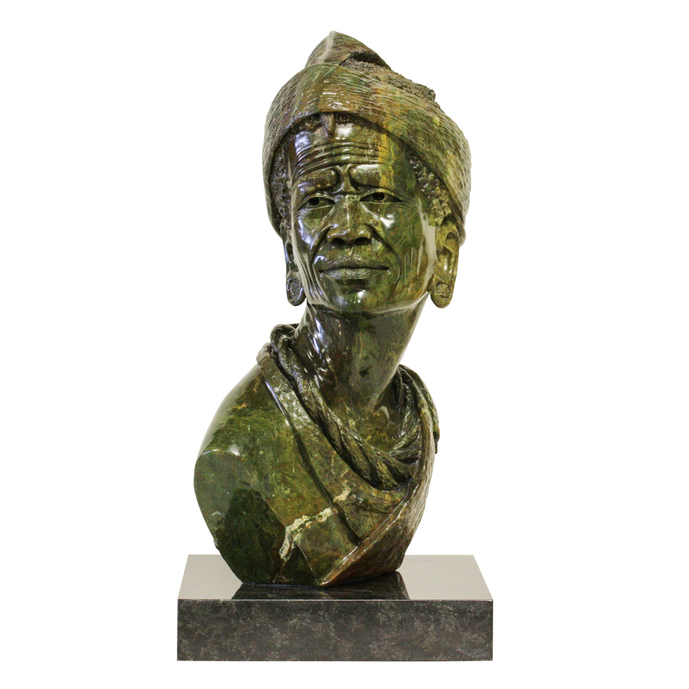 James Tandi - SHANGANI WARRIOR - VERDITE - 19 X 12 X 7