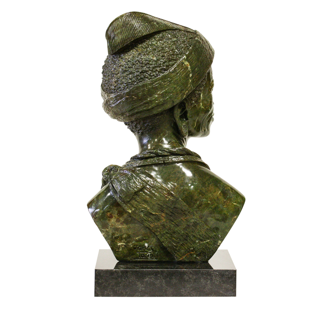 James Tandi - SHANGANI WARRIOR - VERDITE - 19 X 12 X 7