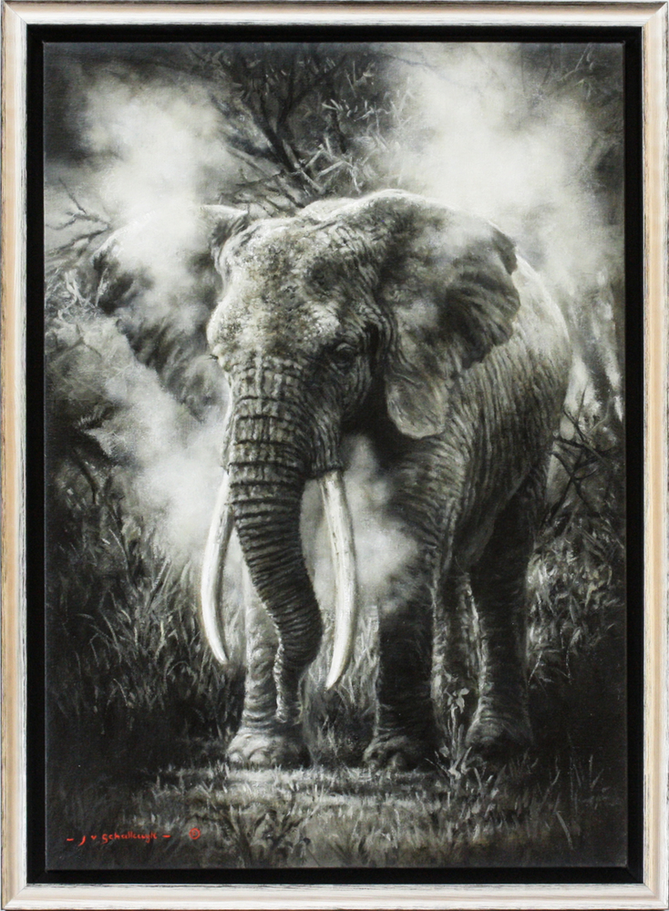 Jaco van Schalkwyk - THE MAJESTIC - OIL ON BELGIAN LINEN - 27 X 19