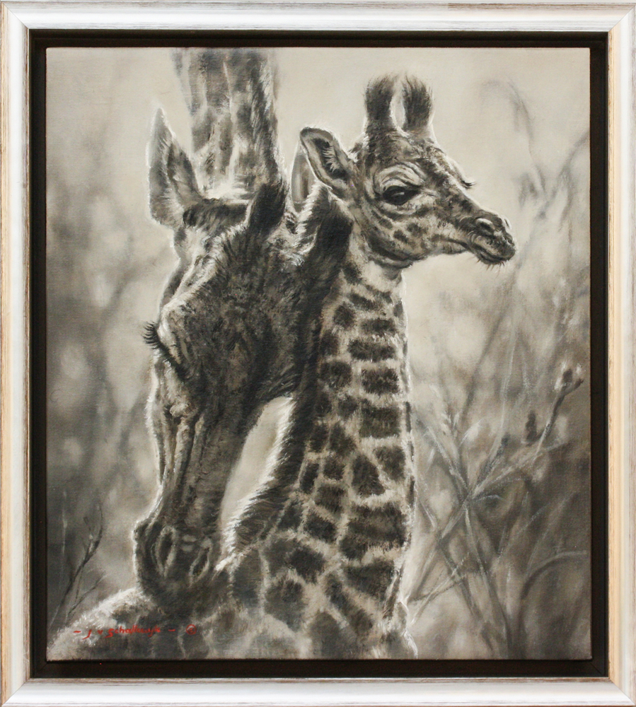 Jaco van Schalkwyk - SAFE - OIL ON BELGIAN LINEN - 17 3/4 X 15 3/4
