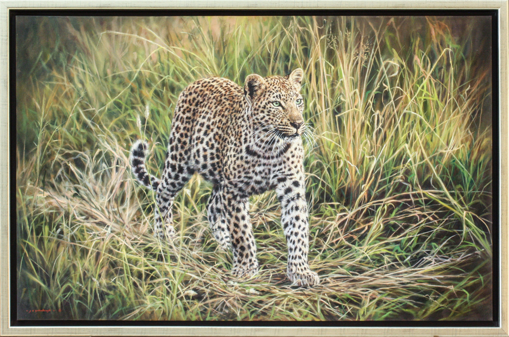 Jaco van Schalkwyk - LALUKA - OIL ON BELGIAN LINEN - 43 X 66 1/2