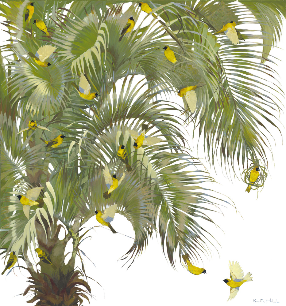 Kirsty May Hall - GOLDEN WEAVERS - GICLEE - 59 X 54