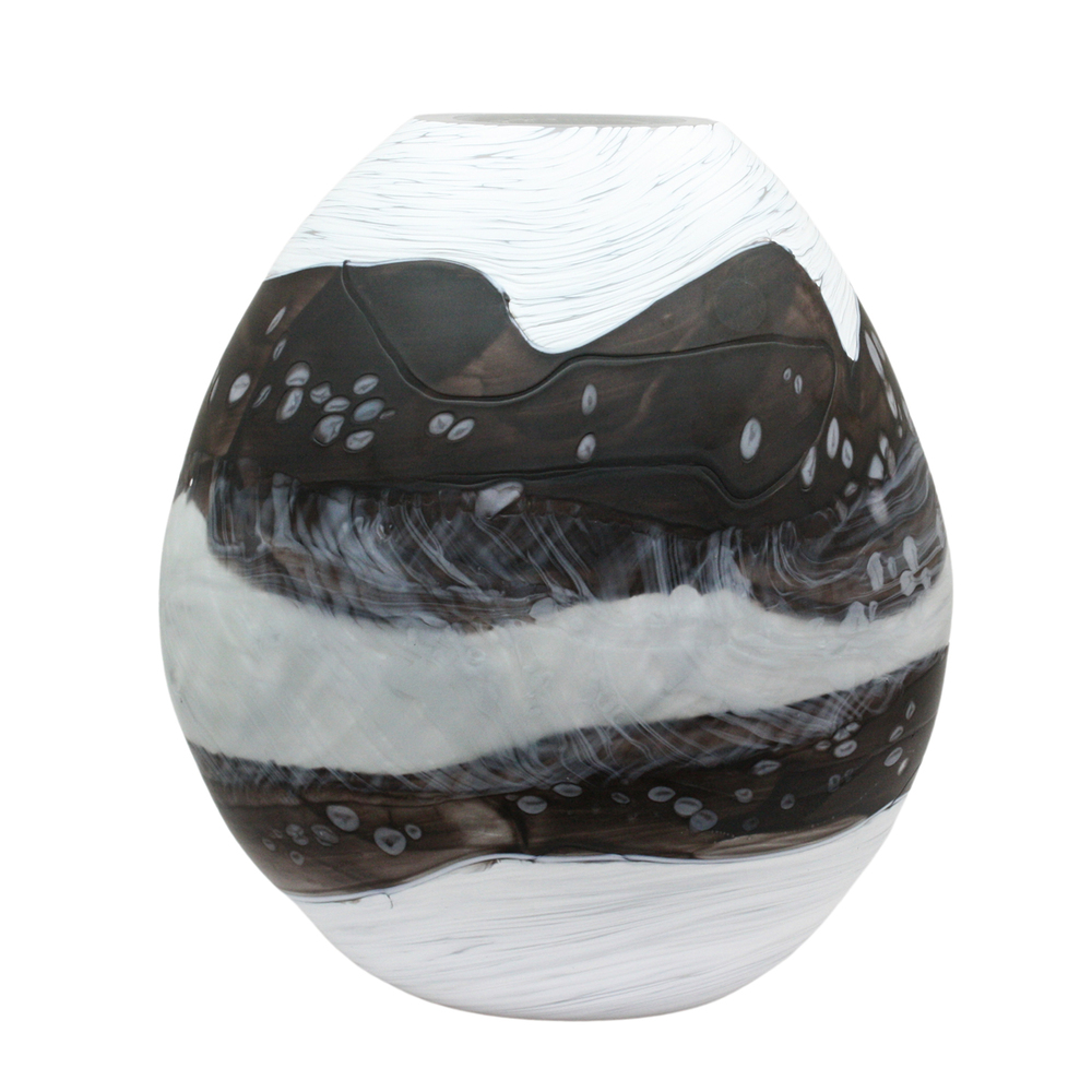 Lava Glass - WINTER - GLASS - 13 X 12 1/4 X 5 1/2