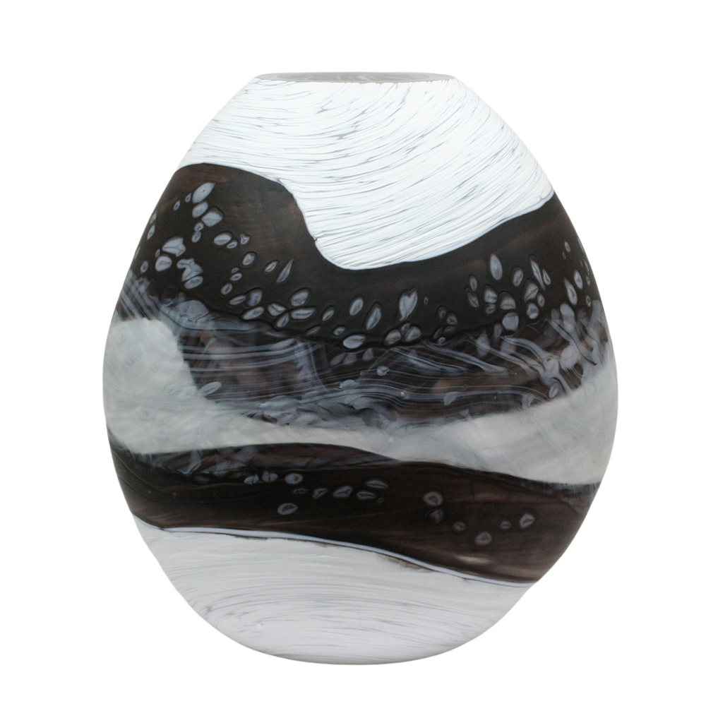 Lava Glass - WINTER - GLASS - 13 X 12 1/4 X 5 1/2