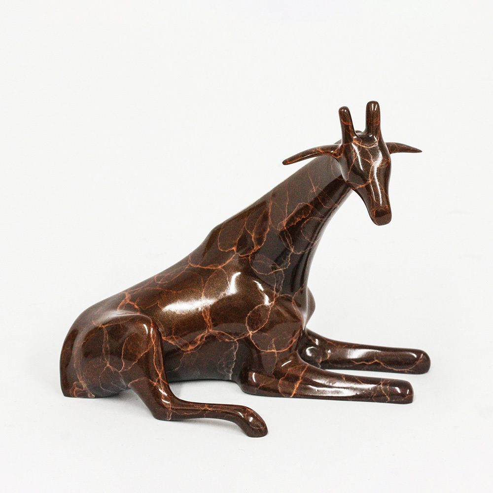 Loet Vanderveen - GIRAFFE, SMALL (102) - BRONZE - These sculptures are bronze limited editions.
<br>
<br><a href="/[sculpture]/[available]-[patina]-[swatches]/">More than 30 patinas are available</a>. Available patinas are indicated as IN STOCK. Loet Vanderveen limited editions are always in strong demand and our stocked inventory sells quickly. Special orders are not being taken at this time.
<br>
<br>Allow a few weeks for your sculptures to arrive as each one is thoroughly prepared and packed in our warehouse. This includes fully customized crating and boxing for each piece. Your patience is appreciated during this process as we strive to ensure that your new artwork safely arrives.
<br>
<br>Shipping and Handling TBD
