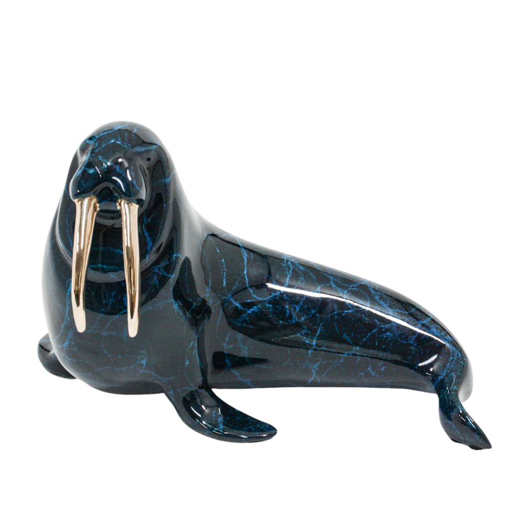 Loet Vanderveen - WALRUS (104) - BRONZE - 6.5 X 4.5 - These sculptures are bronze limited editions.
<br>
<br><a href="/[sculpture]/[available]-[patina]-[swatches]/">More than 30 patinas are available</a>. Available patinas are indicated as IN STOCK. Loet Vanderveen limited editions are always in strong demand and our stocked inventory sells quickly. Special orders are not being taken at this time.
<br>
<br>Allow a few weeks for your sculptures to arrive as each one is thoroughly prepared and packed in our warehouse. This includes fully customized crating and boxing for each piece. Your patience is appreciated during this process as we strive to ensure that your new artwork safely arrives.
<br>
<br>Shipping and Handling TBD