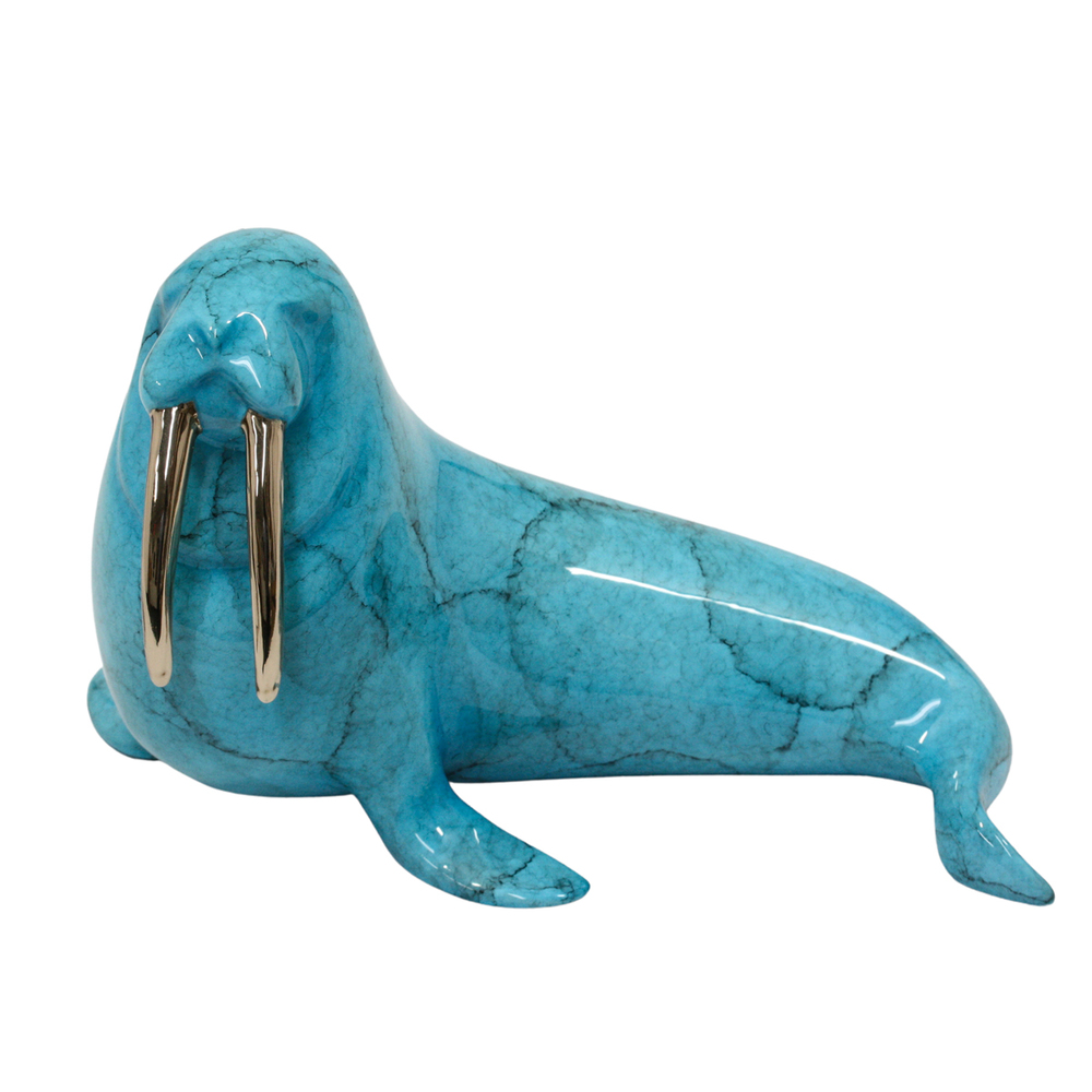 Loet Vanderveen - WALRUS (104) - BRONZE - 6.5 X 4.5 - These sculptures are bronze limited editions.
<br>
<br><a href="/[sculpture]/[available]-[patina]-[swatches]/">More than 30 patinas are available</a>. Available patinas are indicated as IN STOCK. Loet Vanderveen limited editions are always in strong demand and our stocked inventory sells quickly. Special orders are not being taken at this time.
<br>
<br>Allow a few weeks for your sculptures to arrive as each one is thoroughly prepared and packed in our warehouse. This includes fully customized crating and boxing for each piece. Your patience is appreciated during this process as we strive to ensure that your new artwork safely arrives.
<br>
<br>Shipping and Handling TBD