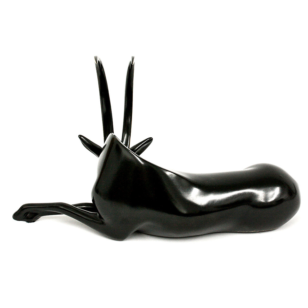 Loet Vanderveen - ANTELOPE, SABLE (111) - BRONZE - 9.25 X 4 X 5.5 - These sculptures are bronze limited editions.
<br>
<br><a href="/[sculpture]/[available]-[patina]-[swatches]/">More than 30 patinas are available</a>. Available patinas are indicated as IN STOCK. Loet Vanderveen limited editions are always in strong demand and our stocked inventory sells quickly. Special orders are not being taken at this time.
<br>
<br>Allow a few weeks for your sculptures to arrive as each one is thoroughly prepared and packed in our warehouse. This includes fully customized crating and boxing for each piece. Your patience is appreciated during this process as we strive to ensure that your new artwork safely arrives.
<br>
<br>Shipping and Handling TBD
