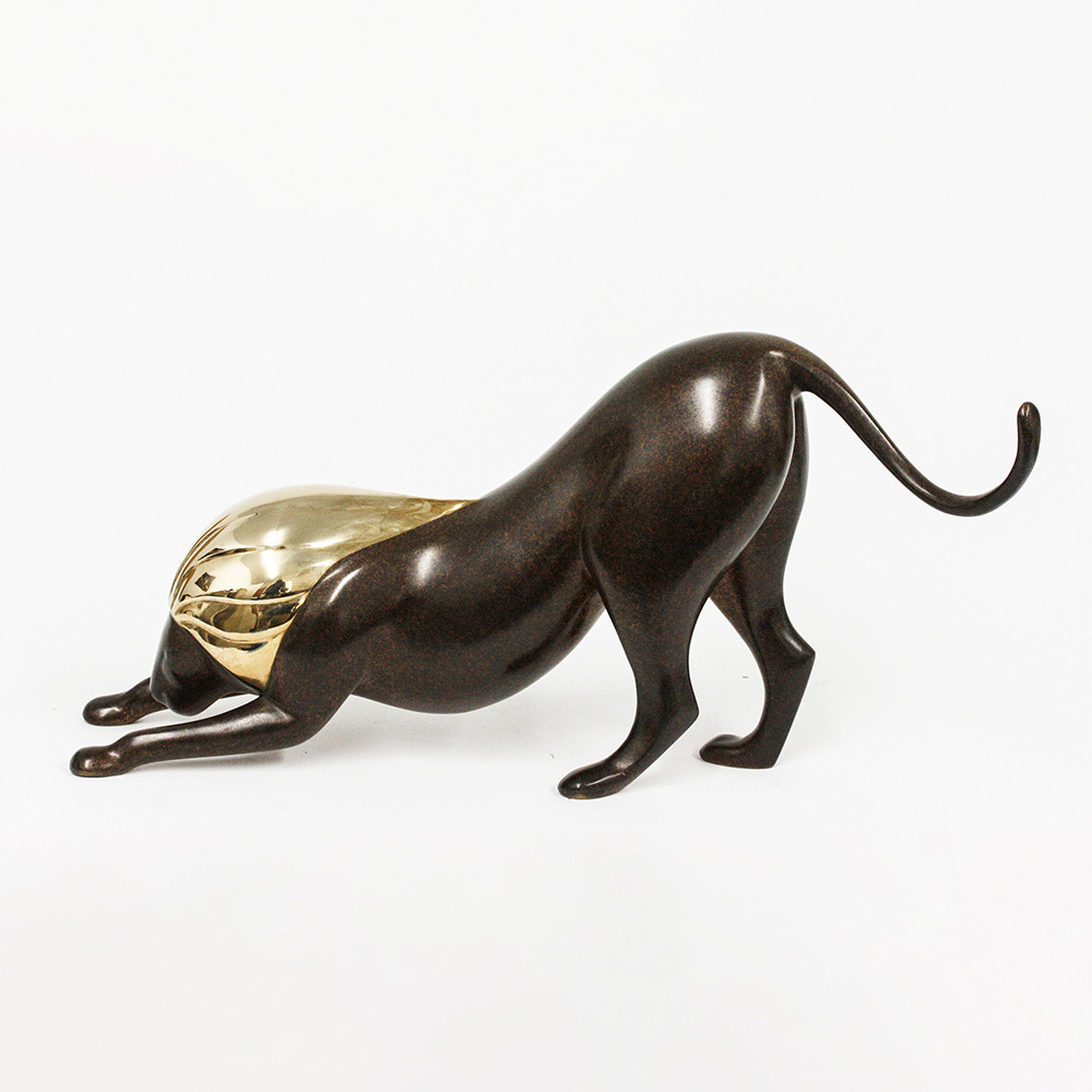 Loet Vanderveen - LION, LEO (127) - BRONZE - 115 X 5 X 7 - These sculptures are bronze limited editions.
<br>
<br><a href="/[sculpture]/[available]-[patina]-[swatches]/">More than 30 patinas are available</a>. Available patinas are indicated as IN STOCK. Loet Vanderveen limited editions are always in strong demand and our stocked inventory sells quickly. Special orders are not being taken at this time.
<br>
<br>Allow a few weeks for your sculptures to arrive as each one is thoroughly prepared and packed in our warehouse. This includes fully customized crating and boxing for each piece. Your patience is appreciated during this process as we strive to ensure that your new artwork safely arrives.
<br>
<br>Shipping and Handling TBD